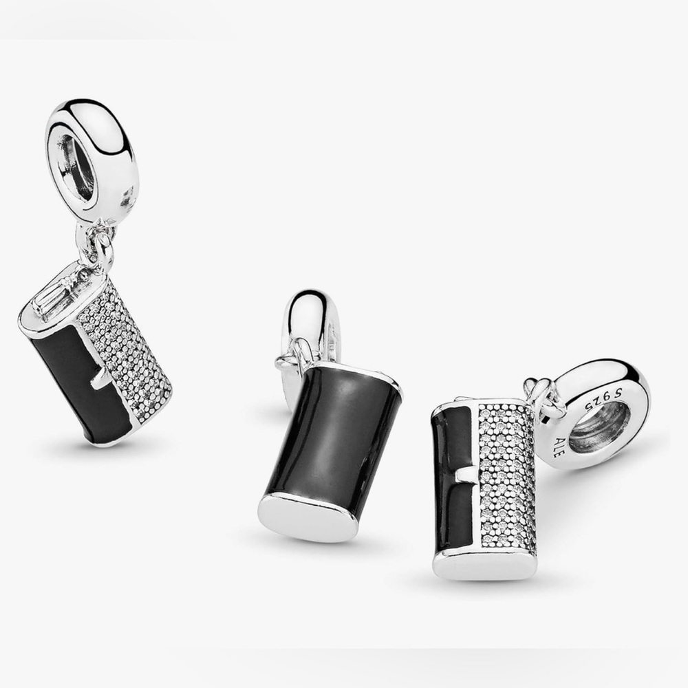 Pandora Clutch Bag Black Dangle